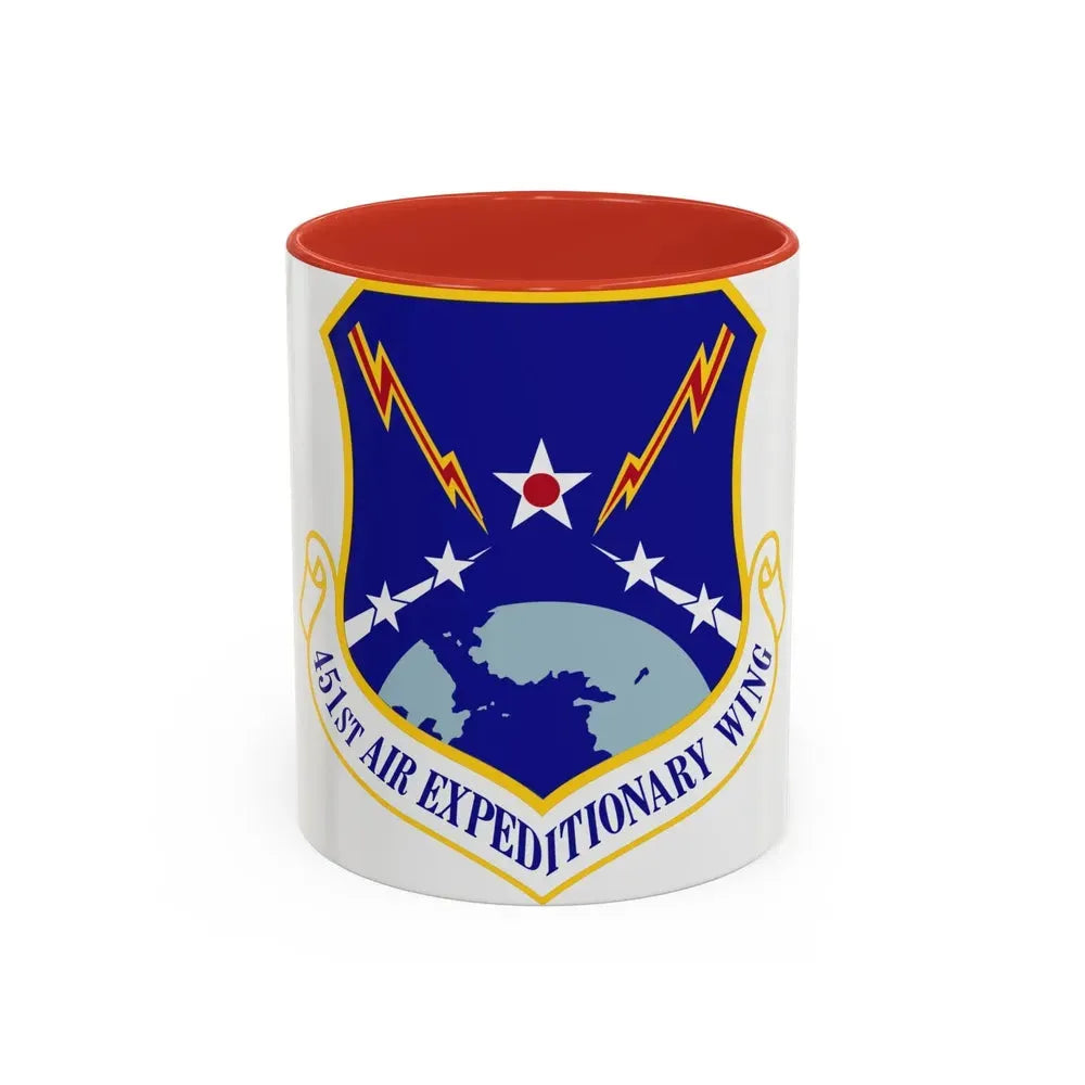 451st Air Expeditionary Wing (U.S. Air Force) Accent Coffee Mug 11oz Red - Go Mug Yourself