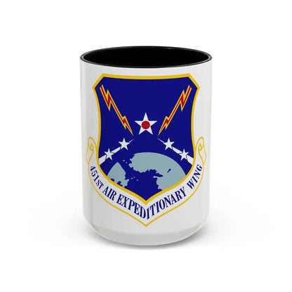 451st Air Expeditionary Wing (U.S. Air Force) Accent Coffee Mug 15oz Black - Go Mug Yourself