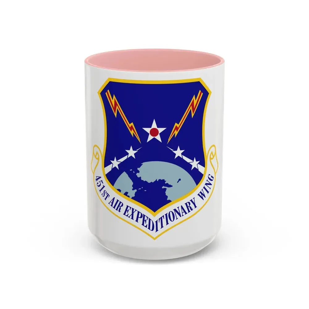 451st Air Expeditionary Wing (U.S. Air Force) Accent Coffee Mug 15oz Pink - Go Mug Yourself