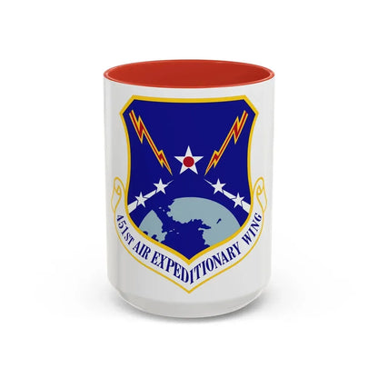 451st Air Expeditionary Wing (U.S. Air Force) Accent Coffee Mug 15oz Red - Go Mug Yourself