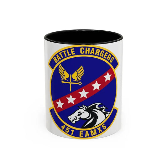 451st Expeditionary Aircraft Maintenance Squadron (U.S. Air Force) Accent Coffee Mug 11oz Black - Go Mug Yourself