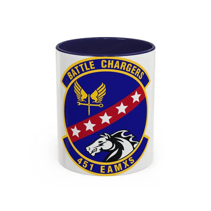 451st Expeditionary Aircraft Maintenance Squadron (U.S. Air Force) Accent Coffee Mug 11oz Navy - Go Mug Yourself