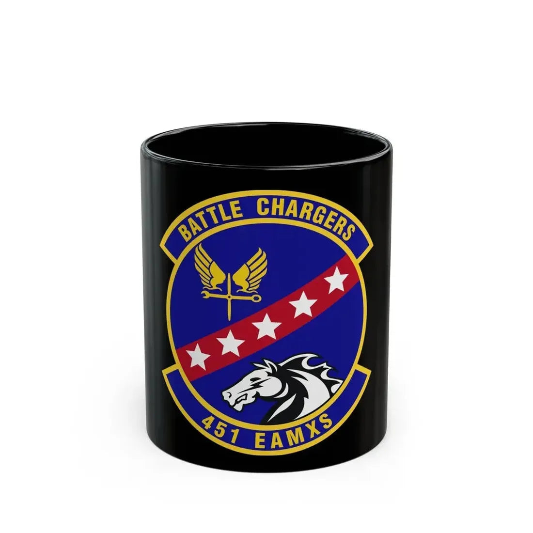 451st Expeditionary Aircraft Maintenance Squadron (U.S. Air Force) Black Coffee Mug 11oz - Go Mug Yourself