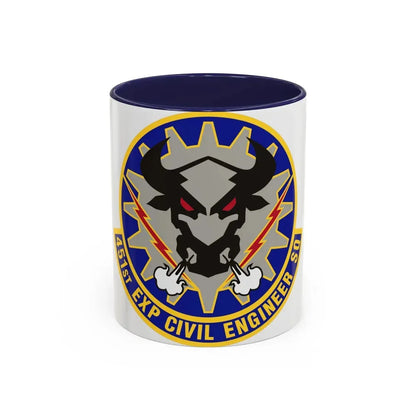 451st Expeditionary Civil Engineer Squadron (U.S. Air Force) Accent Coffee Mug 11oz Navy - Go Mug Yourself