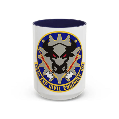 451st Expeditionary Civil Engineer Squadron (U.S. Air Force) Accent Coffee Mug 15oz Navy - Go Mug Yourself