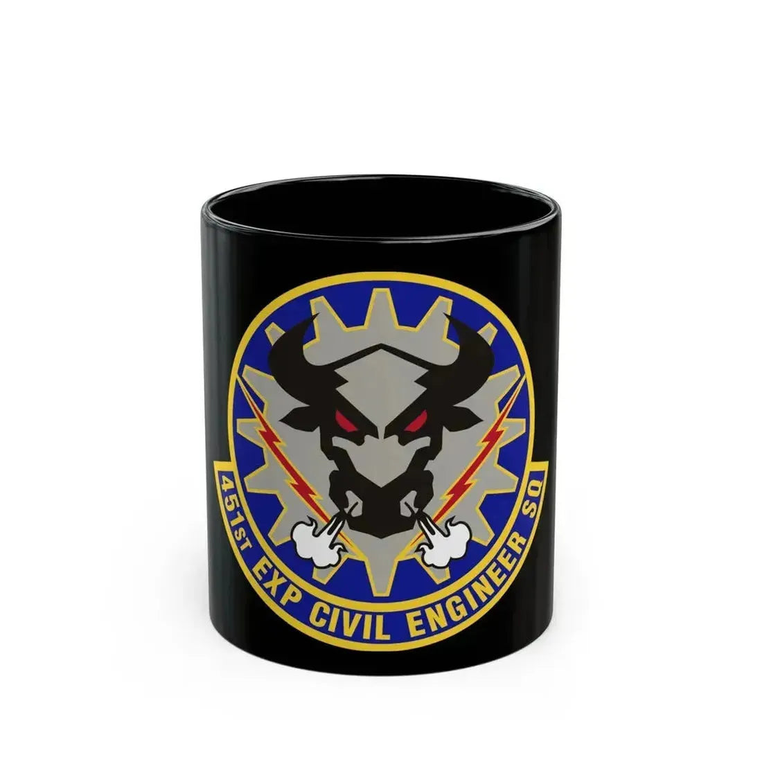 451st Expeditionary Civil Engineer Squadron (U.S. Air Force) Black Coffee Mug 11oz - Go Mug Yourself