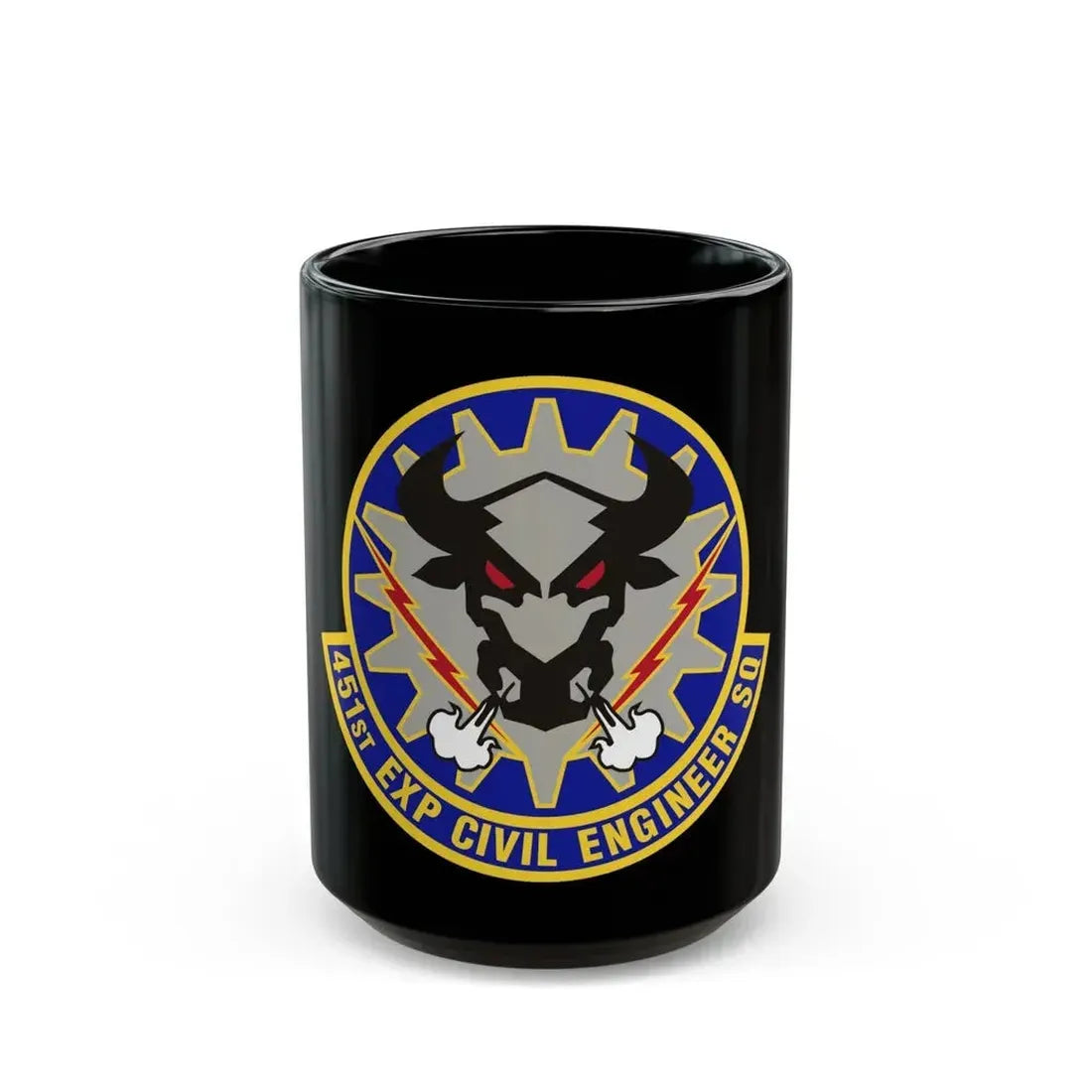 451st Expeditionary Civil Engineer Squadron (U.S. Air Force) Black Coffee Mug 15oz - Go Mug Yourself