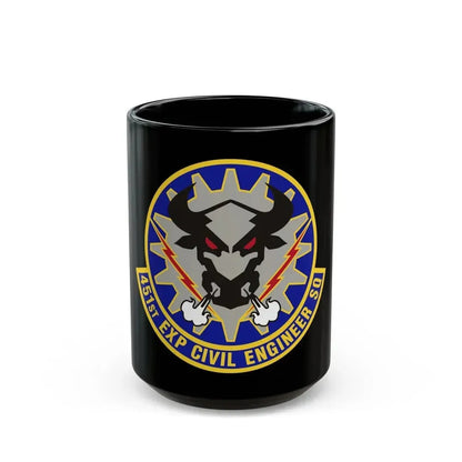 451st Expeditionary Civil Engineer Squadron (U.S. Air Force) Black Coffee Mug 15oz - Go Mug Yourself