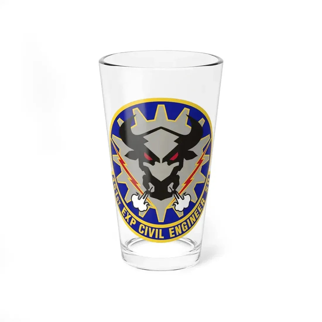 451st Expeditionary Civil Engineer Squadron (U.S. Air Force) Pint Glass 16oz 16oz - Go Mug Yourself
