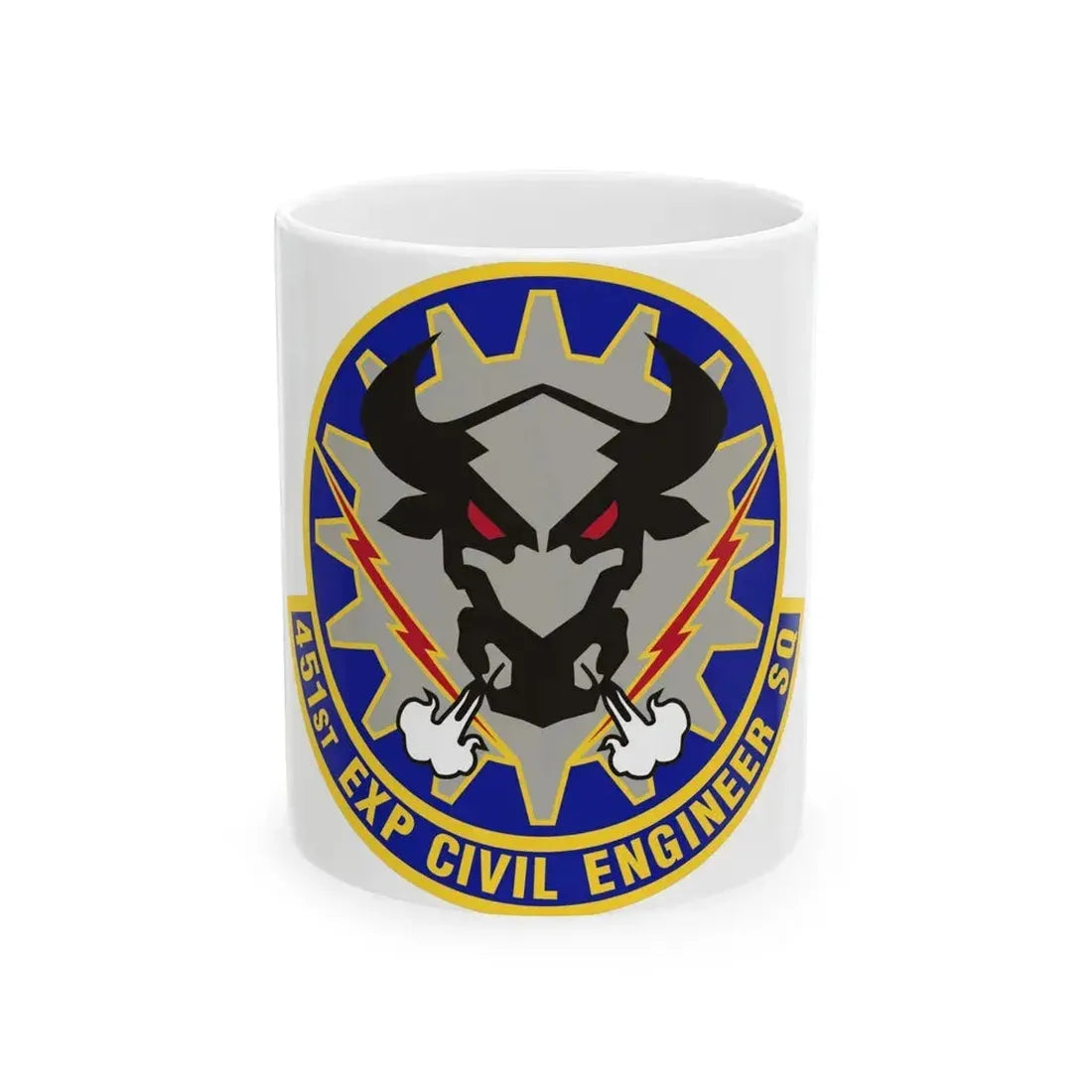 451st Expeditionary Civil Engineer Squadron (U.S. Air Force) White Coffee Mug 11oz - Go Mug Yourself