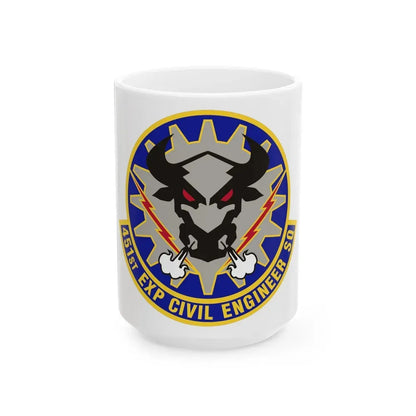 451st Expeditionary Civil Engineer Squadron (U.S. Air Force) White Coffee Mug 15oz - Go Mug Yourself