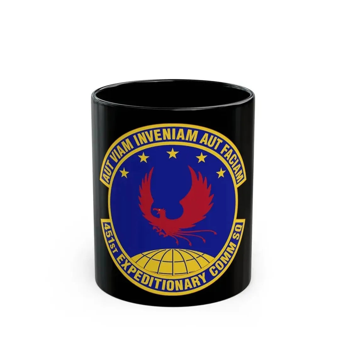 451st Expeditionary Communications Squadron (U.S. Air Force) Black Coffee Mug 11oz - Go Mug Yourself
