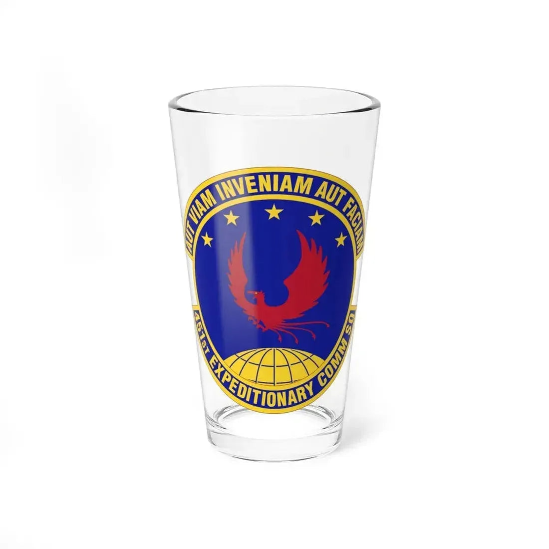451st Expeditionary Communications Squadron (U.S. Air Force) Pint Glass 16oz 16oz - Go Mug Yourself