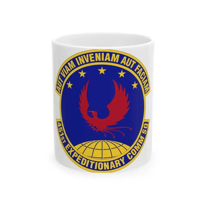 451st Expeditionary Communications Squadron (U.S. Air Force) White Coffee Mug 11oz - Go Mug Yourself