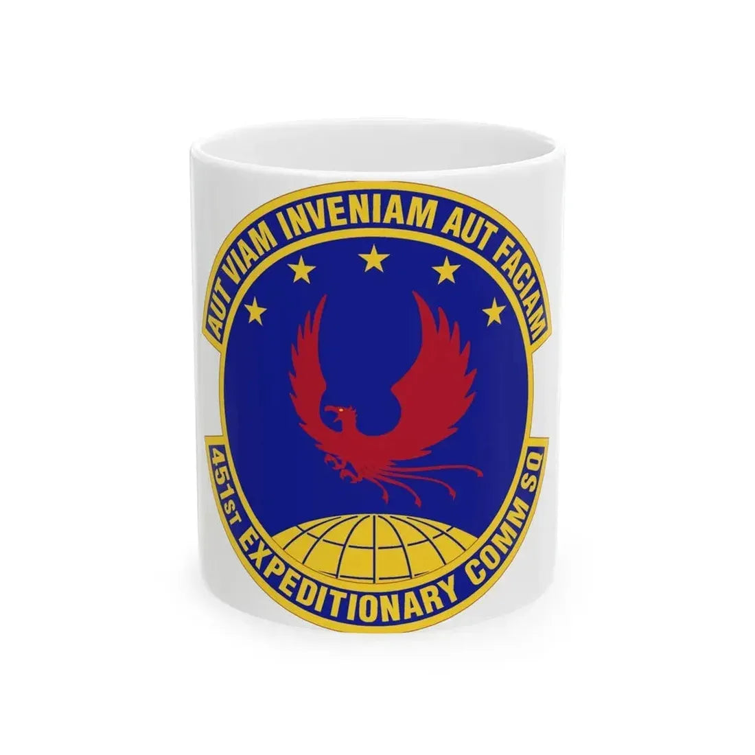 451st Expeditionary Communications Squadron (U.S. Air Force) White Coffee Mug 11oz - Go Mug Yourself