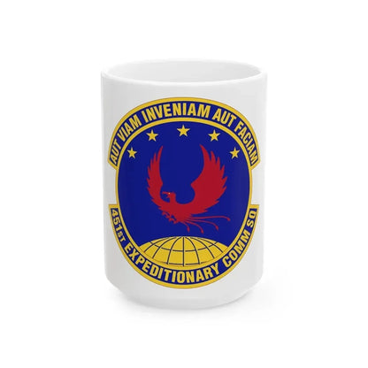 451st Expeditionary Communications Squadron (U.S. Air Force) White Coffee Mug 15oz - Go Mug Yourself