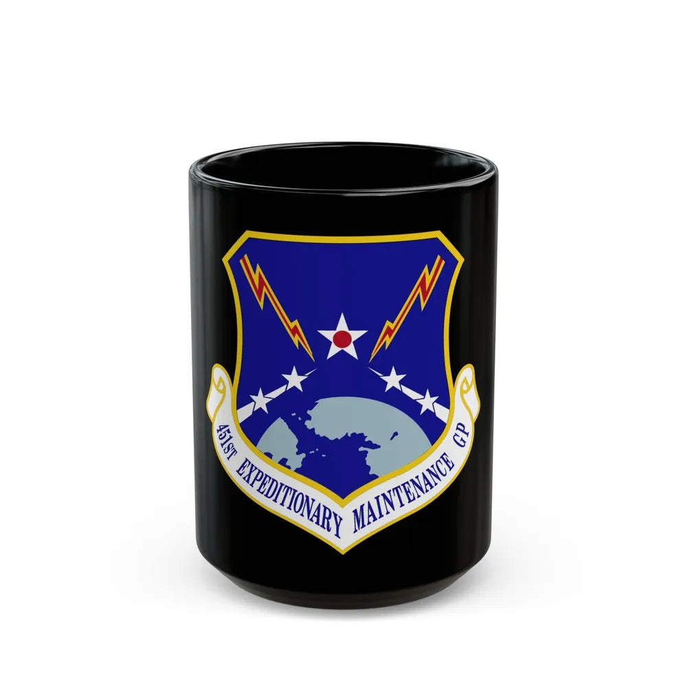 451st Expeditionary Maintenance Group (U.S. Air Force) Black Coffee Mug-15oz-Go Mug Yourself