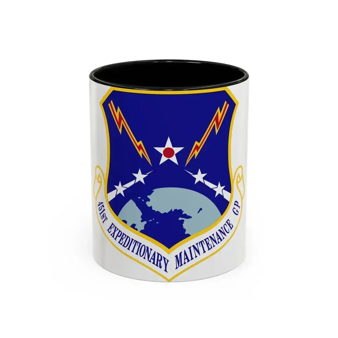 451st Expeditionary Maintenance Group (U.S. Air Force) Accent Coffee Mug 11oz Black - Go Mug Yourself