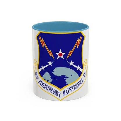 451st Expeditionary Maintenance Group (U.S. Air Force) Accent Coffee Mug 11oz Light Blue - Go Mug Yourself