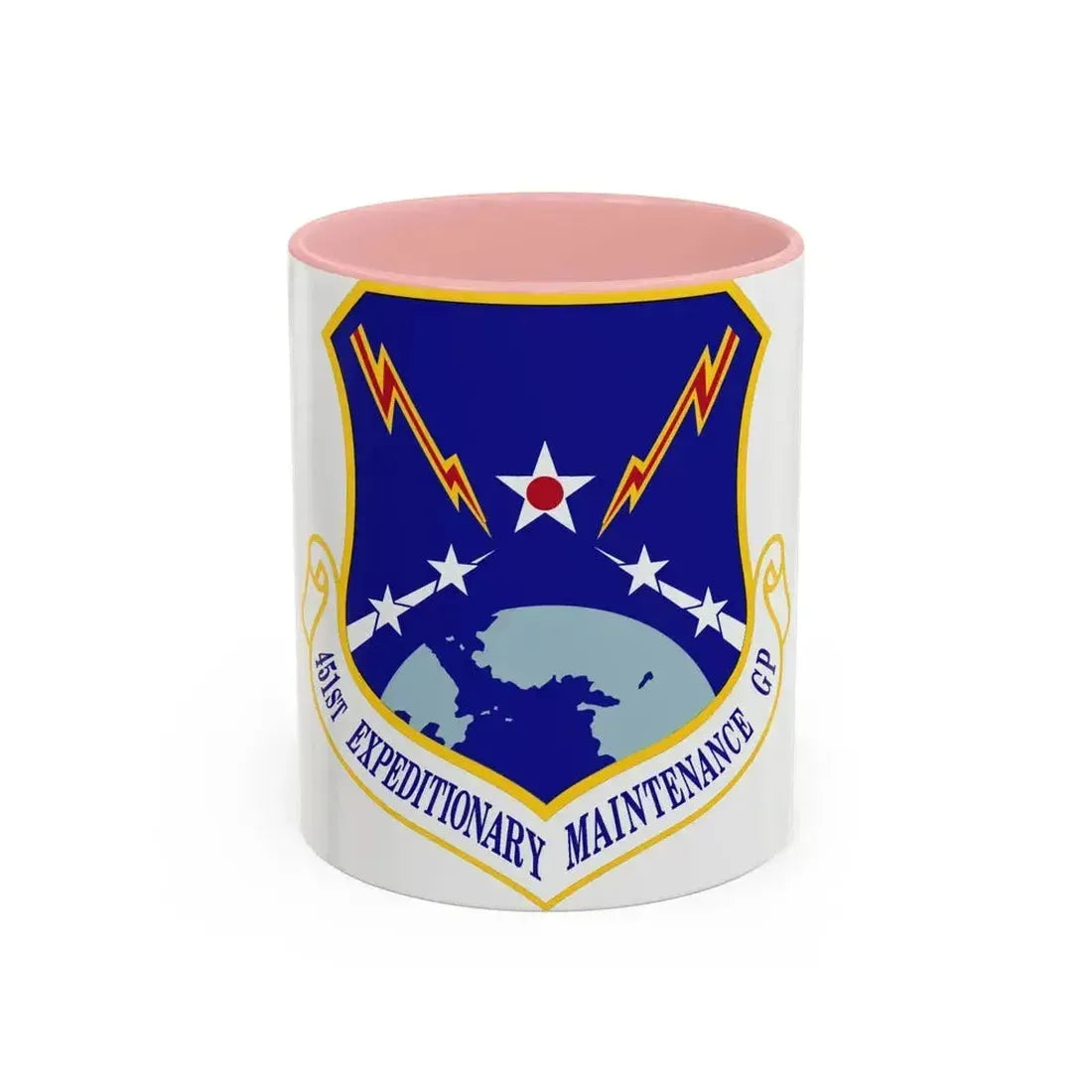 451st Expeditionary Maintenance Group (U.S. Air Force) Accent Coffee Mug 11oz Pink - Go Mug Yourself