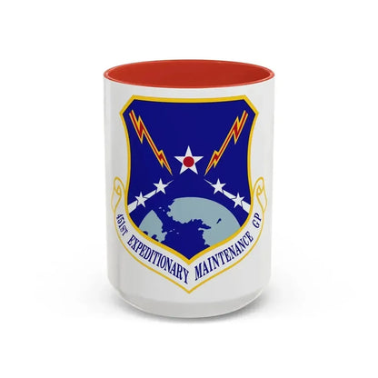 451st Expeditionary Maintenance Group (U.S. Air Force) Accent Coffee Mug 15oz Red - Go Mug Yourself