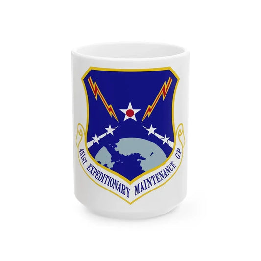 451st Expeditionary Maintenance Group (U.S. Air Force) White Coffee Mug 15oz - Go Mug Yourself