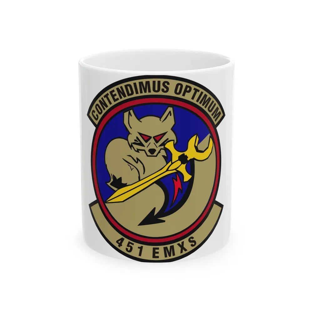 451st Expeditionary Maintenance Squadron (U.S. Air Force) White Coffee Mug-11oz-Go Mug Yourself