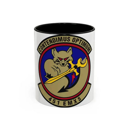 451st Expeditionary Maintenance Squadron (U.S. Air Force) Accent Coffee Mug 11oz Black - Go Mug Yourself