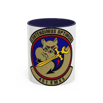 451st Expeditionary Maintenance Squadron (U.S. Air Force) Accent Coffee Mug 11oz Navy - Go Mug Yourself