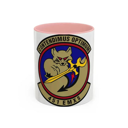 451st Expeditionary Maintenance Squadron (U.S. Air Force) Accent Coffee Mug 11oz Pink - Go Mug Yourself