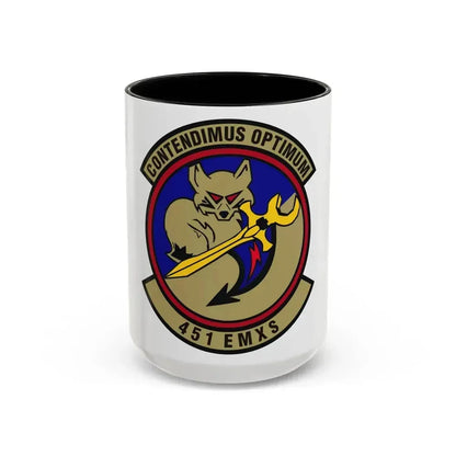 451st Expeditionary Maintenance Squadron (U.S. Air Force) Accent Coffee Mug 15oz Black - Go Mug Yourself