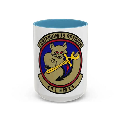 451st Expeditionary Maintenance Squadron (U.S. Air Force) Accent Coffee Mug 15oz Light Blue - Go Mug Yourself