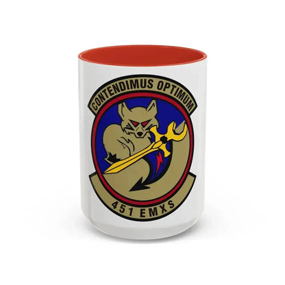 451st Expeditionary Maintenance Squadron (U.S. Air Force) Accent Coffee Mug 15oz Red - Go Mug Yourself