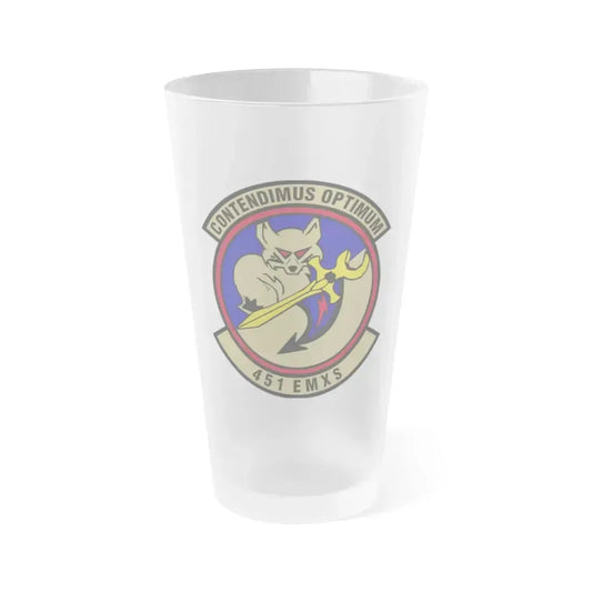 451st Expeditionary Maintenance Squadron (U.S. Air Force) Frosted Pint Glass 16oz 16oz Frosted - Go Mug Yourself