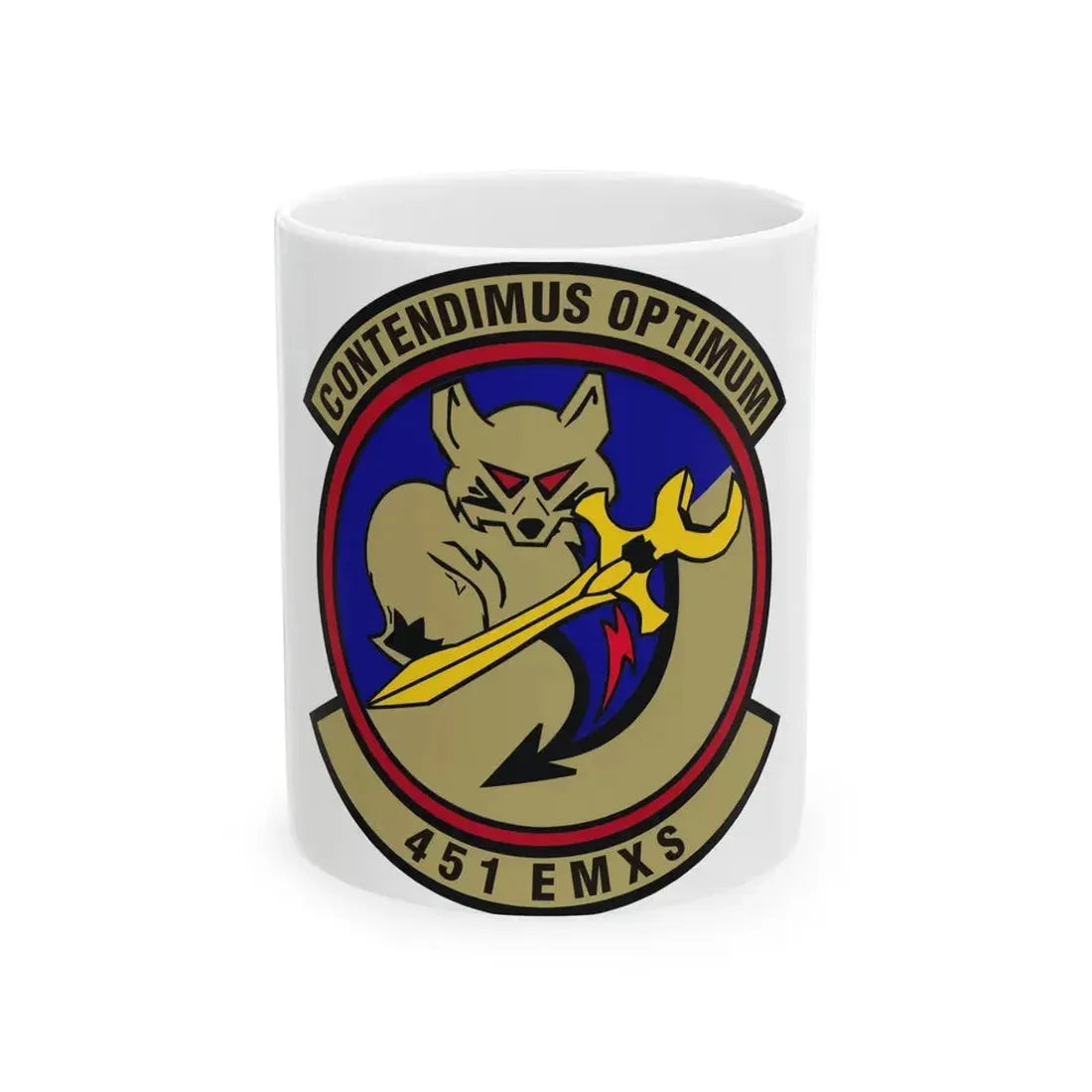 451st Expeditionary Maintenance Squadron (U.S. Air Force) White Coffee Mug 11oz - Go Mug Yourself