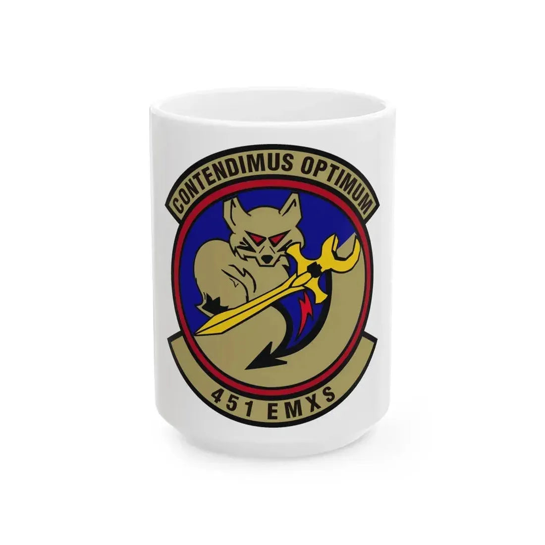 451st Expeditionary Maintenance Squadron (U.S. Air Force) White Coffee Mug 15oz - Go Mug Yourself