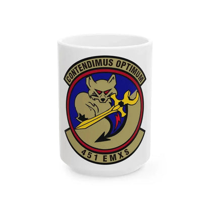 451st Expeditionary Maintenance Squadron (U.S. Air Force) White Coffee Mug 15oz - Go Mug Yourself