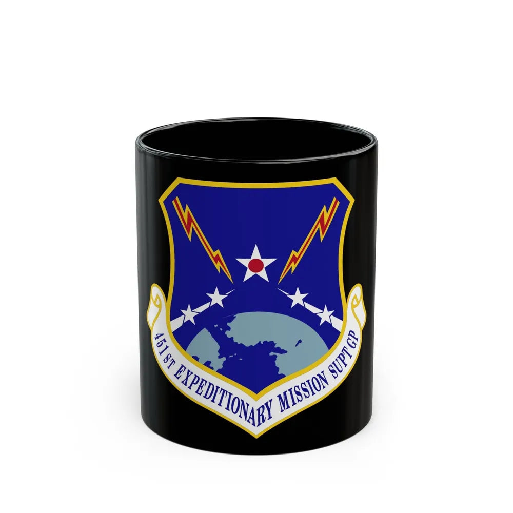 451st Expeditionary Mission Support Group (U.S. Air Force) Black Coffee Mug-11oz-Go Mug Yourself