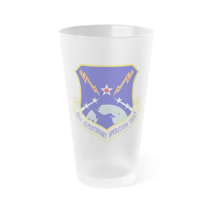 451st Expeditionary Operations Group (U.S. Air Force) Frosted Pint Glass 16oz-16oz-Frosted-Go Mug Yourself