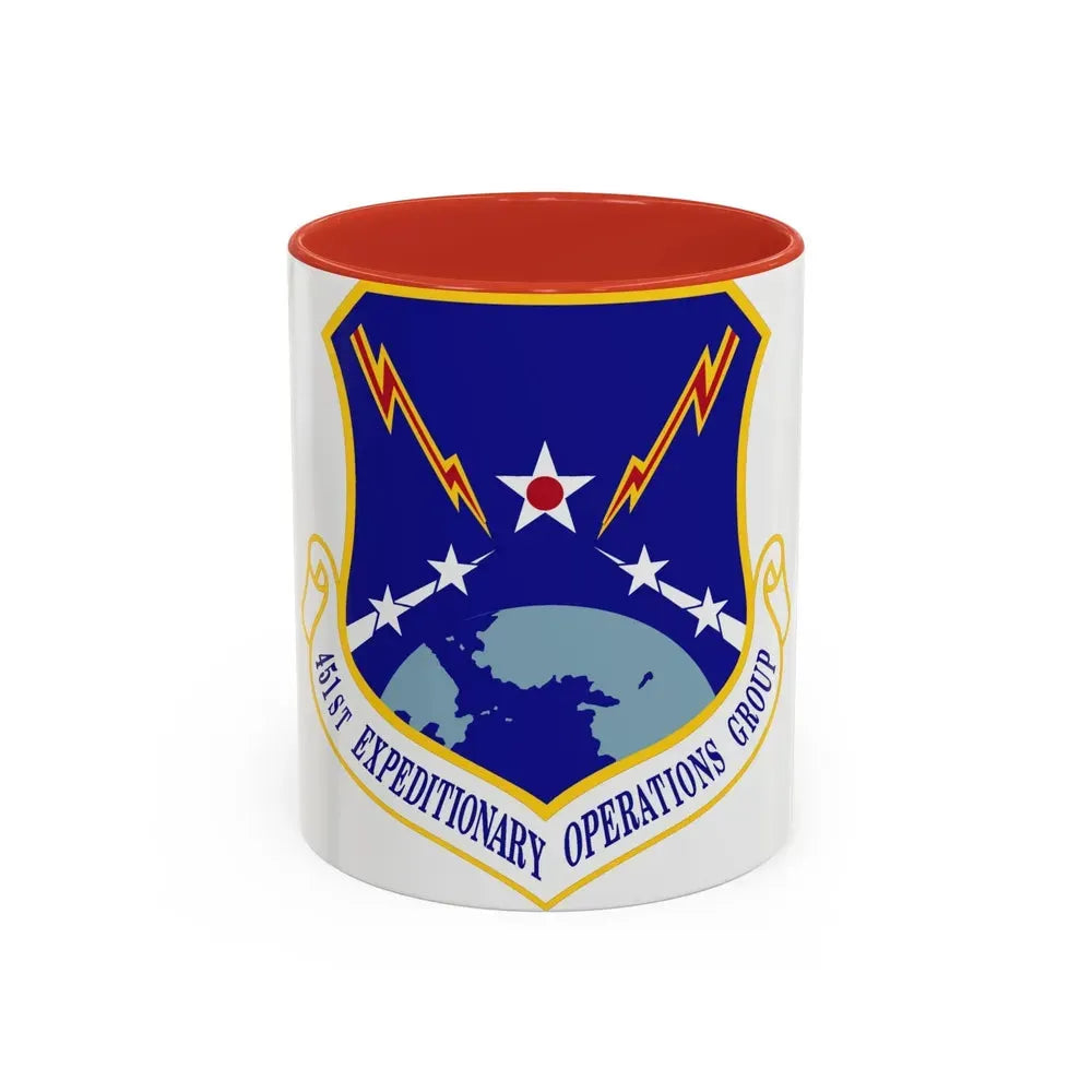 451st Expeditionary Operations Group (U.S. Air Force) Accent Coffee Mug 11oz Red - Go Mug Yourself
