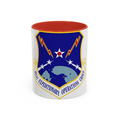 451st Expeditionary Operations Group (U.S. Air Force) Accent Coffee Mug 11oz Red - Go Mug Yourself