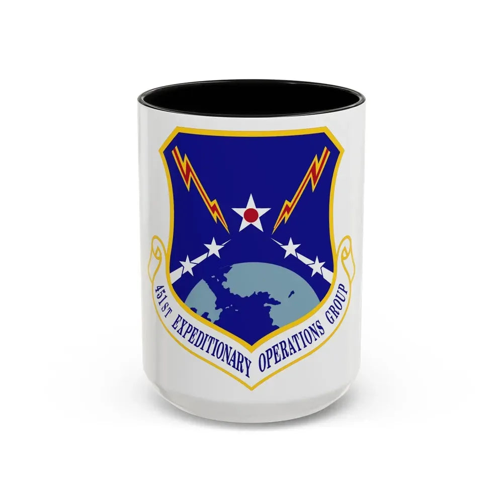 451st Expeditionary Operations Group (U.S. Air Force) Accent Coffee Mug 15oz Black - Go Mug Yourself