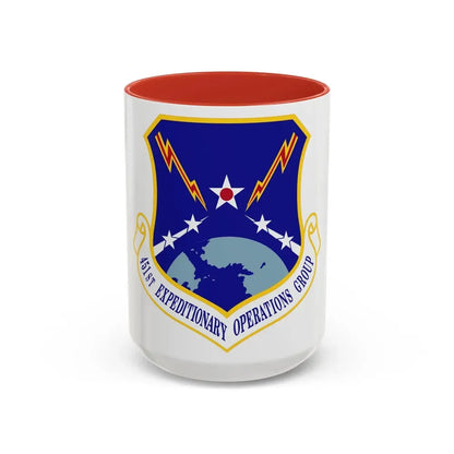 451st Expeditionary Operations Group (U.S. Air Force) Accent Coffee Mug 15oz Red - Go Mug Yourself