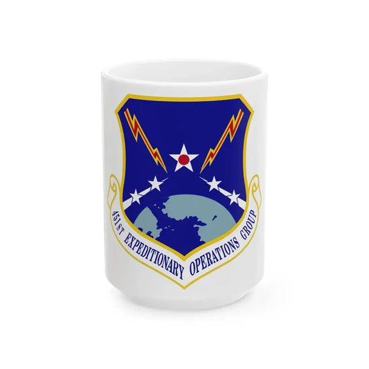 451st Expeditionary Operations Group (U.S. Air Force) White Coffee Mug 15oz - Go Mug Yourself