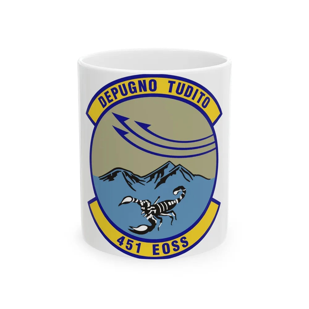 451st Expeditionary Operations Support Squadron (U.S. Air Force) White Coffee Mug-11oz-Go Mug Yourself