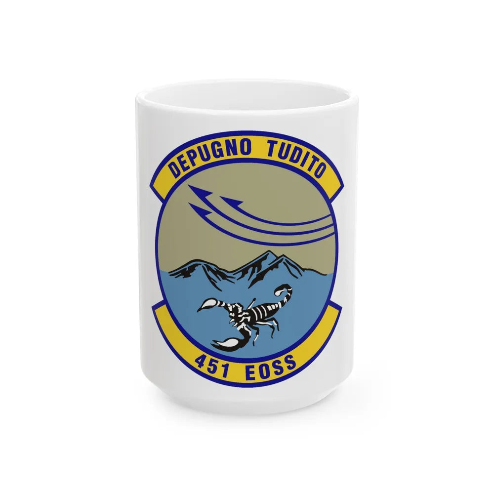 451st Expeditionary Operations Support Squadron (U.S. Air Force) White Coffee Mug-15oz-Go Mug Yourself