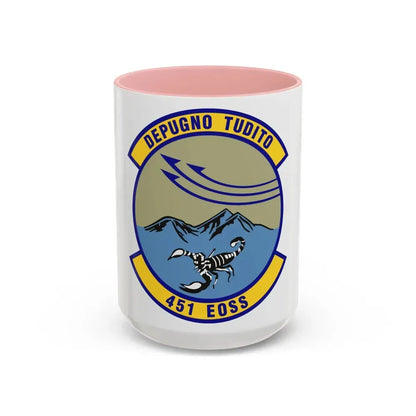 451st Expeditionary Operations Support Squadron (U.S. Air Force) Accent Coffee Mug 15oz Pink - Go Mug Yourself