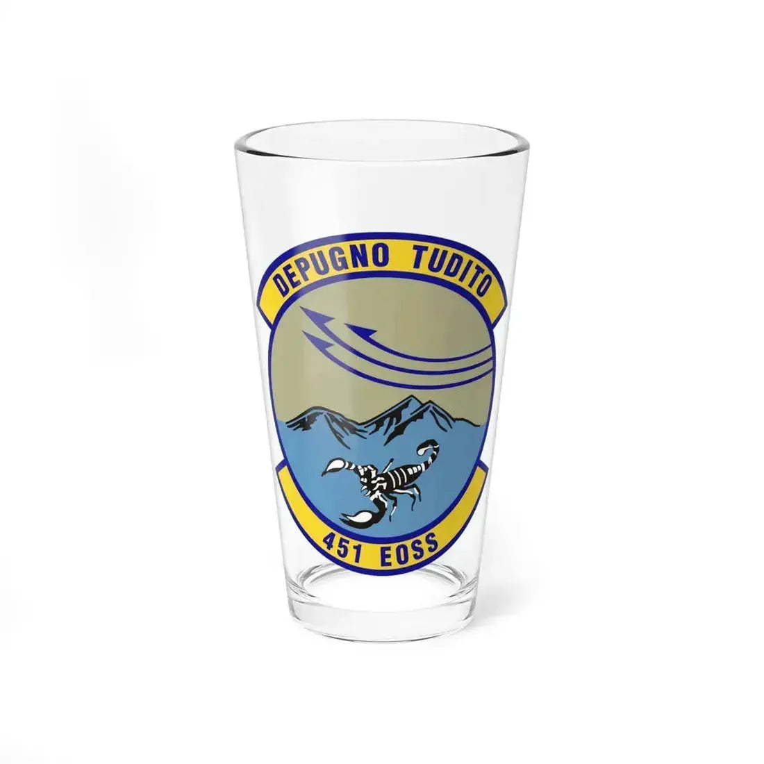 451st Expeditionary Operations Support Squadron (U.S. Air Force) Pint Glass 16oz 16oz - Go Mug Yourself