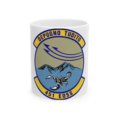 451st Expeditionary Operations Support Squadron (U.S. Air Force) White Coffee Mug 11oz - Go Mug Yourself