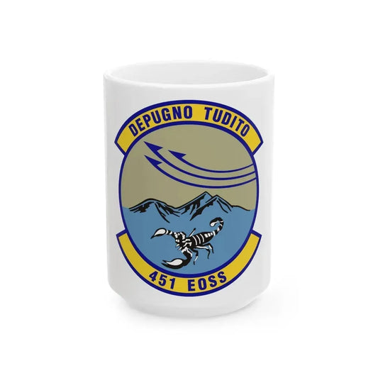 451st Expeditionary Operations Support Squadron (U.S. Air Force) White Coffee Mug 15oz - Go Mug Yourself